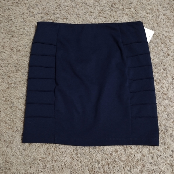 Forever 21 Skirt Navy Blue Sz S - Picture 4 of 5